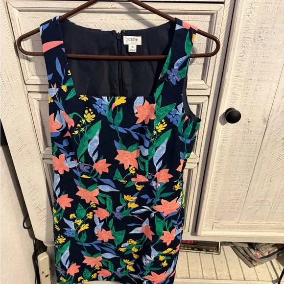 J. Crew Navy Floral Dress - Picture 4 of 4